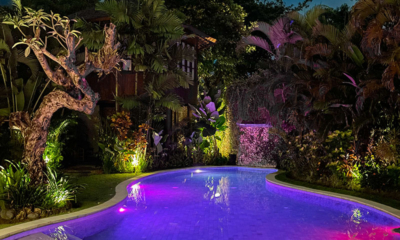 Lataliana Villas Villa Ta Pool at Night | Seminyak, Bali