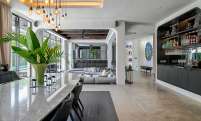 Villa Carpe Diem Living and Dining Area near Bar Counter | Canggu, Bali