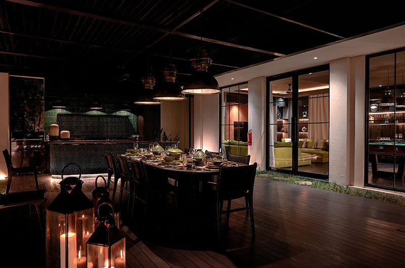 Villa Carpe Diem Dining at Night | Canggu, Bali