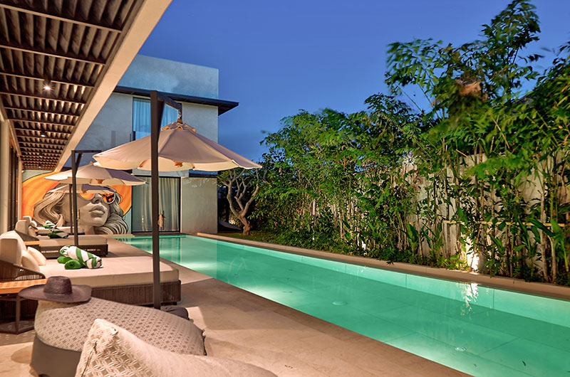 Villa Carpe Diem Pool at Night | Canggu, Bali
