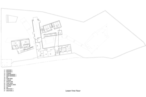 Kelapa House Lower First Floor Floorplan | Chaweng, Koh Samui