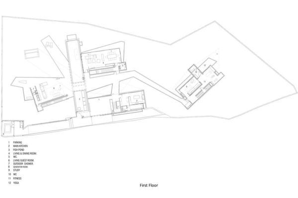 Kelapa House First Floor Floorplan | Chaweng, Koh Samui