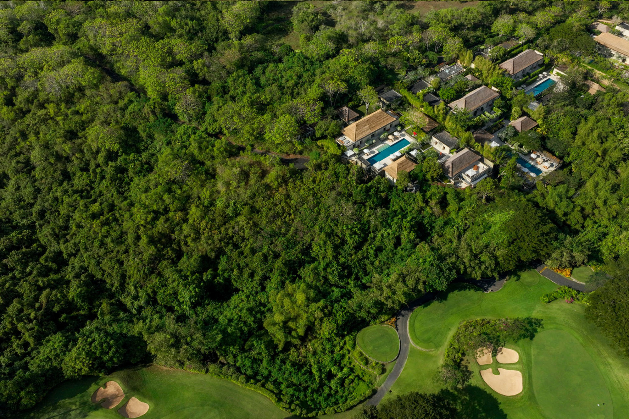 Bali Aman Villas At Nusa Dua Indonesia Drone View