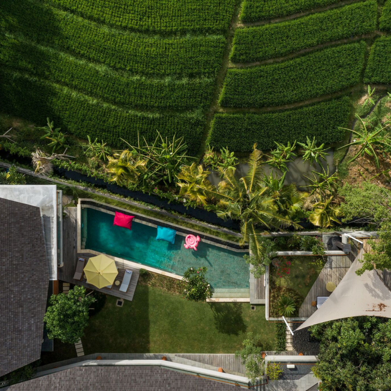 Bali Villa Kimaya Drone Top View