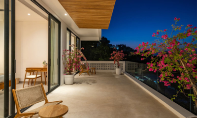 Villa Friendly Bedroom and Balcony Four at Night | Uluwatu, Bali