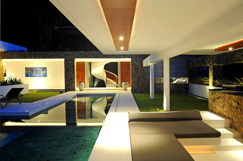 Grand Blue View Estate Villa Blue View Night View | Bang Por, Koh Samui