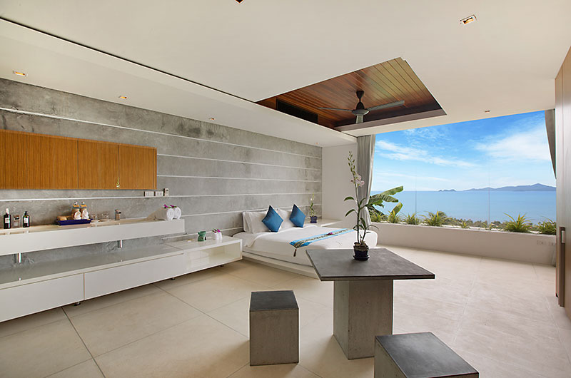 Grand Blue View Estate Villa Blue View Bedroom Two with View | Bang Por, Koh Samui