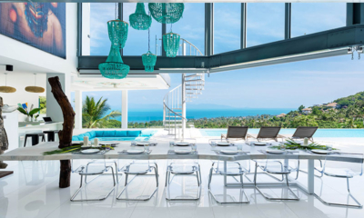 Villa Murano Dining with Pool and Sea View | Bang Por, Koh Samui