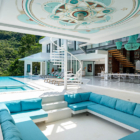 Villa Murano Pool Side Seating Area | Bang Por, Koh Samui