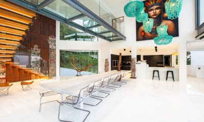 Villa Murano Dining Area with View | Bang Por, Koh Samui