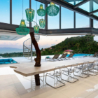 Villa Murano Dining Area Evening View | Bang Por, Koh Samui