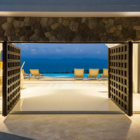 Villa Murano Entrance with Pool View at Night | Bang Por, Koh Samui