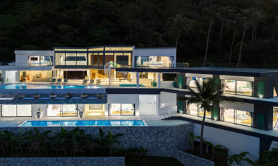 Villa Murano Outdoor View at Night | Bang Por, Koh Samui