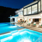 Villa Murano Pool at Night | Bang Por, Koh Samui