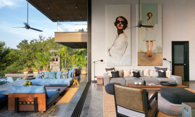 Villa Sierra Living Area with View | Choeng Mon, Koh Samui