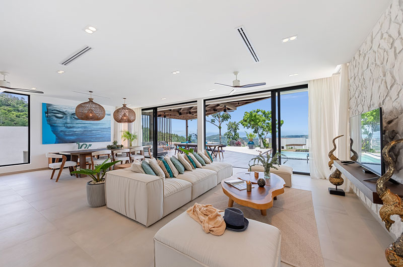 Villa Vida Samui Living and Dining Area with View | Chaweng, Koh Samui Villa Vida Samui Living and Dining Area with View | Chaweng, Koh Samui