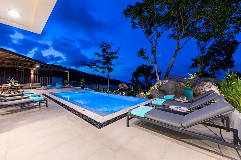 Villa Vida Samui Swimming Pool at Night | Chaweng, Koh Samui