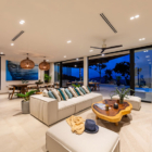 Villa Vida Samui Living and Dining Area at Night | Chaweng, Koh Samui