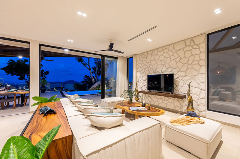 Villa Vida Samui Living Area with TV | Chaweng, Koh Samui