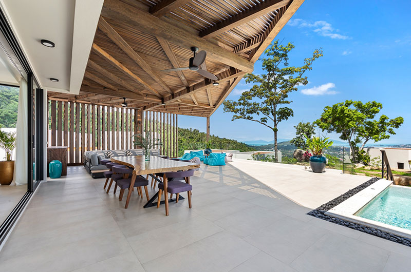 Villa Vida Samui Open Plan Dining Area with View | Chaweng, Koh Samui