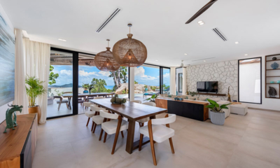 Villa Vida Samui Living and Dining Area with TV | Chaweng, Koh Samui