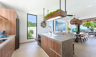 Villa Vida Samui Kitchen and Dining Area with View | Chaweng, Koh Samui