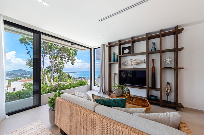 Villa Vida Samui Bedroom One with Sofa and TV | Chaweng, Koh Samui Villa Vida Samui Bedroom One with Sofa and TV | Chaweng, Koh Samui