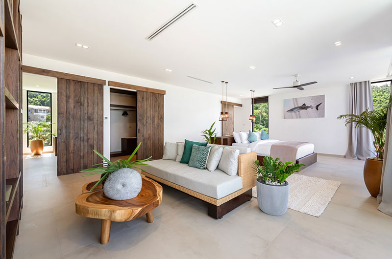 Villa Vida Samui Bedroom One with Seating Area | Chaweng, Koh Samui