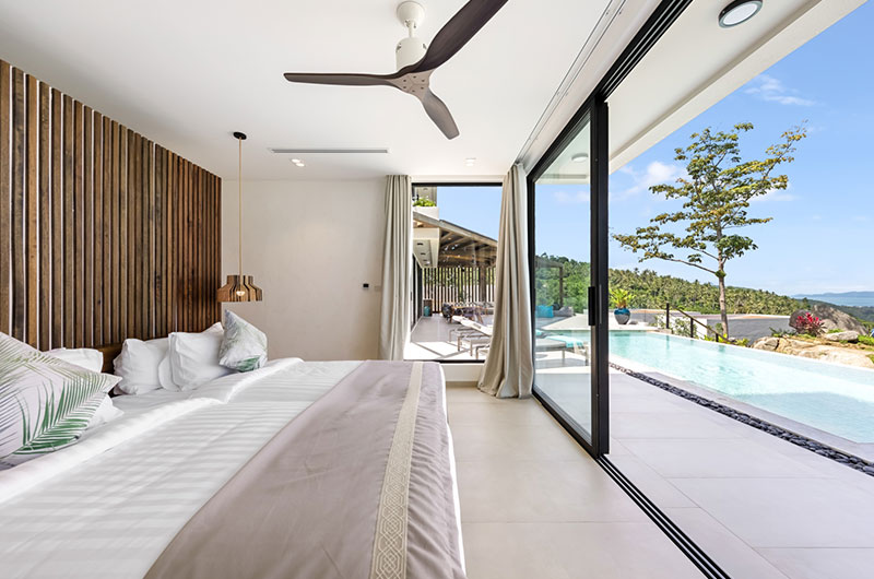 Villa Vida Samui Bedroom Three with Twin Beds and View | Chaweng, Koh Samui