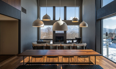Hakukin Living and Dining Area with Snow View | Hirafu, Niseko