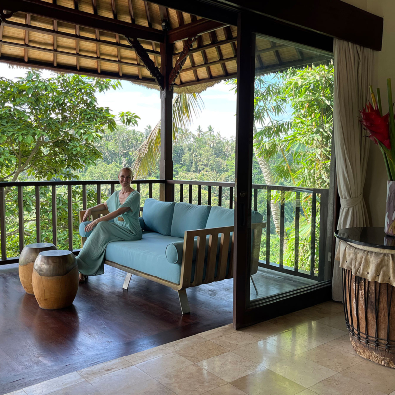 Villa Imogiri Balcony View With Sara