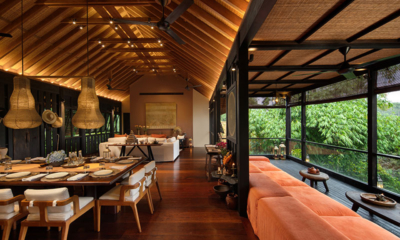 Sumeru Estate Living and Dining Area with View | Ubud, Bali