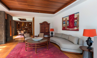 Jeeva Tirta Lounge Room with Wooden Floor | Batubelig, Bali