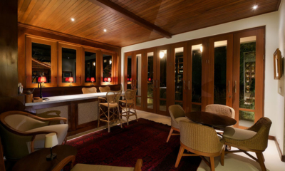 Jeeva Tirta Seating Area at Night | Batubelig, Bali