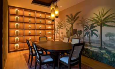 Jeeva Tirta Seating Area with Hanging Lights | Batubelig, Bali