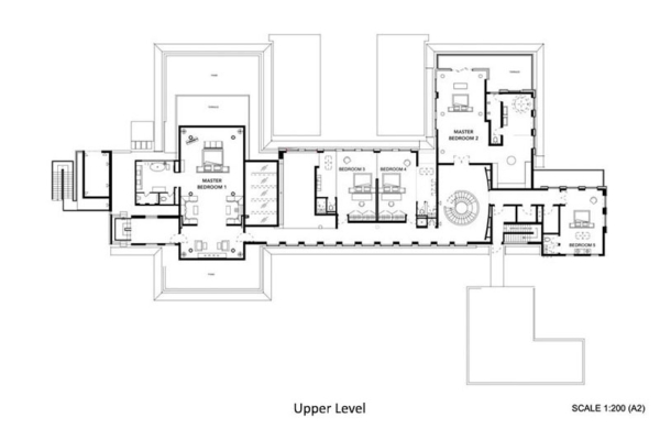 Villa Amarasara Upper Level Floorplan | Cape Yamu, Phuket