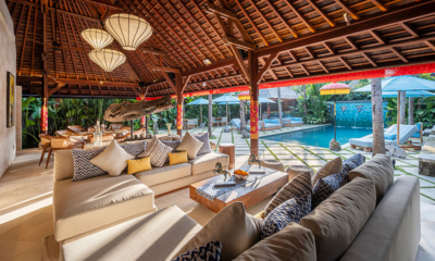 The Suaka Baliaga Living Area with Pool View | Batubelig, Bali