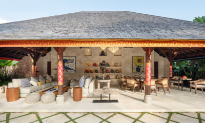 The Suaka Baliaga Pool Side Living and Dining Area | Batubelig, Bali