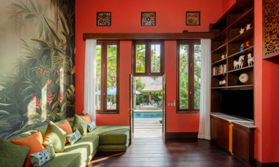 The Suaka Baliaga Lounge Area with Pool View | Batubelig, Bali