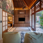 The Suaka Baliaga Bedroom Two and Three Lounge with TV | Batubelig, Bali