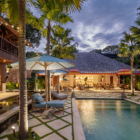 The Suaka Baliaga Pool at Night | Batubelig, Bali
