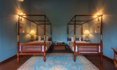 Dendrobium House Butterfly Suite Twin Bedroom Two with Side Lamps | Kandy, Sri Lanka