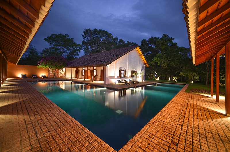 Maya Tangalle Swimming Pool at Night | Tangalle, Sri Lanka