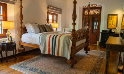 Maya Tangalle Bedroom Two with Four Poster Bed and Side Lamps | Tangalle, Sri Lanka
