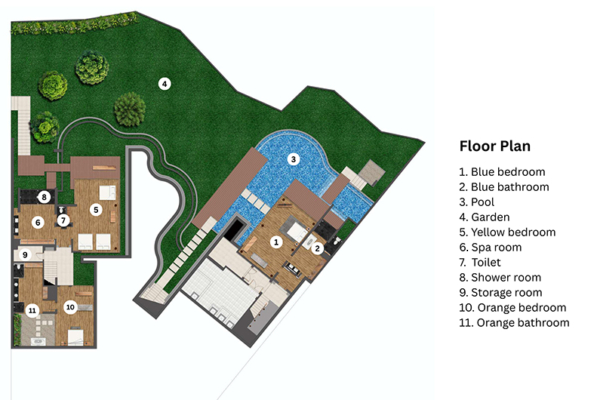 By The Cliff Main Floorplan | Uluwatu, Bali
