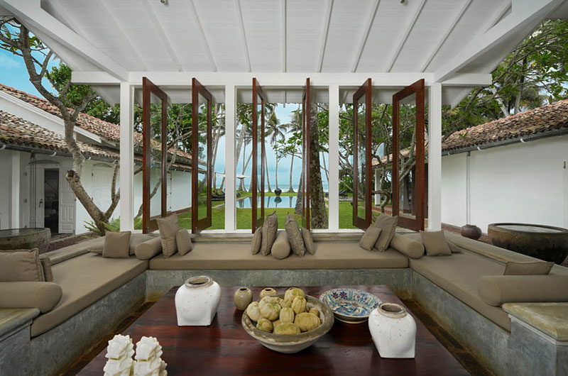 Victoria Villa Lounge Area with Sea View | Talpe, Sri Lanka