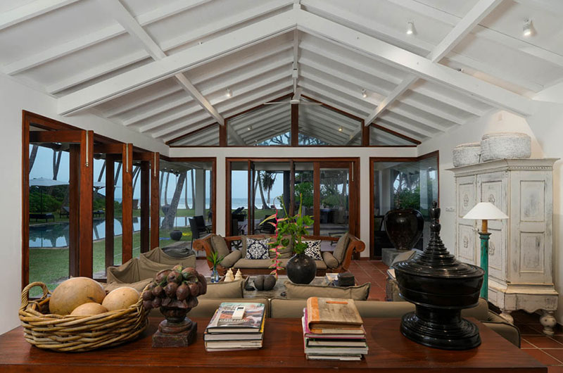 Victoria Villa Indoor Living Area | Talpe, Sri Lanka