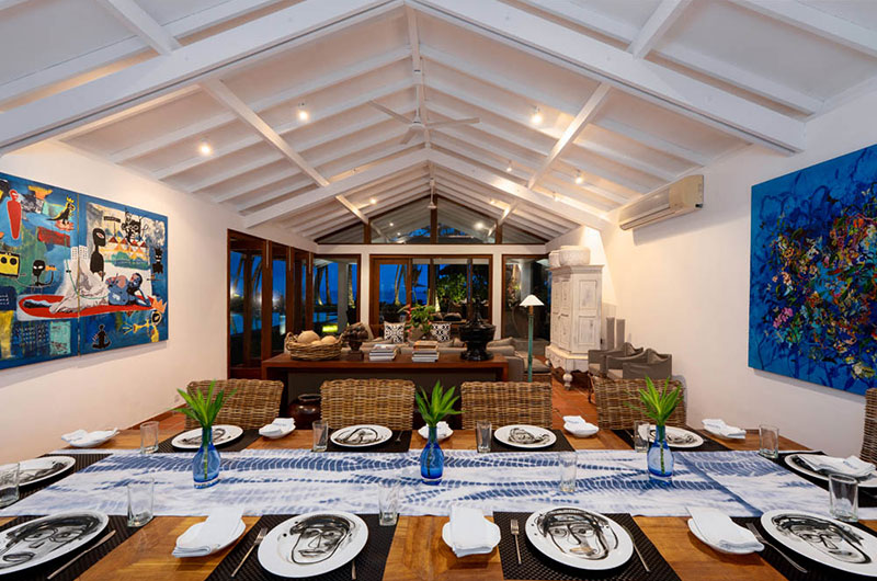 Victoria Villa Indoor Living and Dining Area | Talpe, Sri Lanka