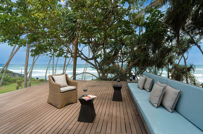 Victoria Villa Open Plan Seating Area with Sea View | Talpe, Sri Lanka