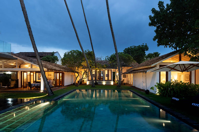 Victoria Villa Pool at Night | Talpe, Sri Lanka